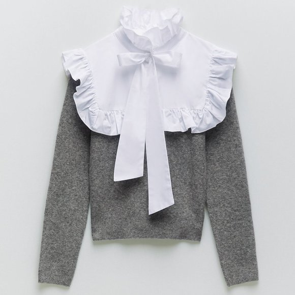 Zara Sweaters Zara Combination Knit Sweater Poshmark